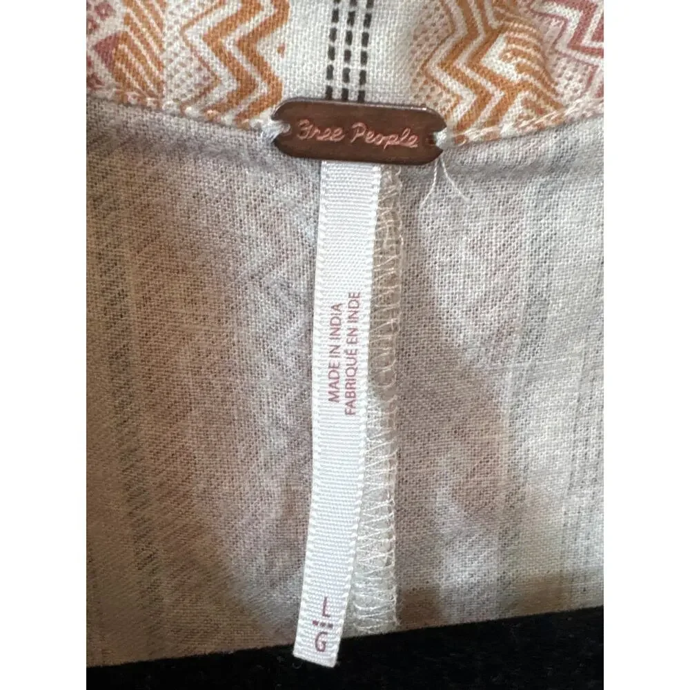 Free People Pastel Striped Romper - Cream, Pink, Green